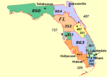 Clickable Map of Florida
