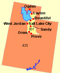 Clickable Map of Utah